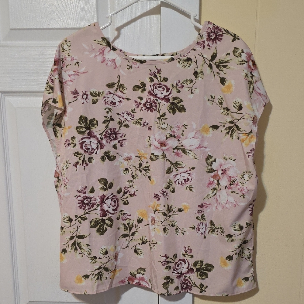 Floral Blush Women's Blouse